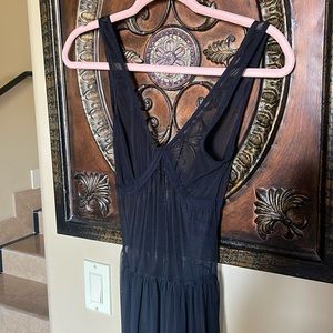 Sheer Bathing suit cover up Black sz Small